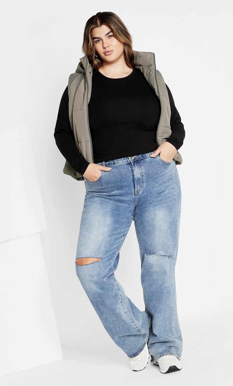 image:imageCITY CHIC Ava Puffer VestSage Grey