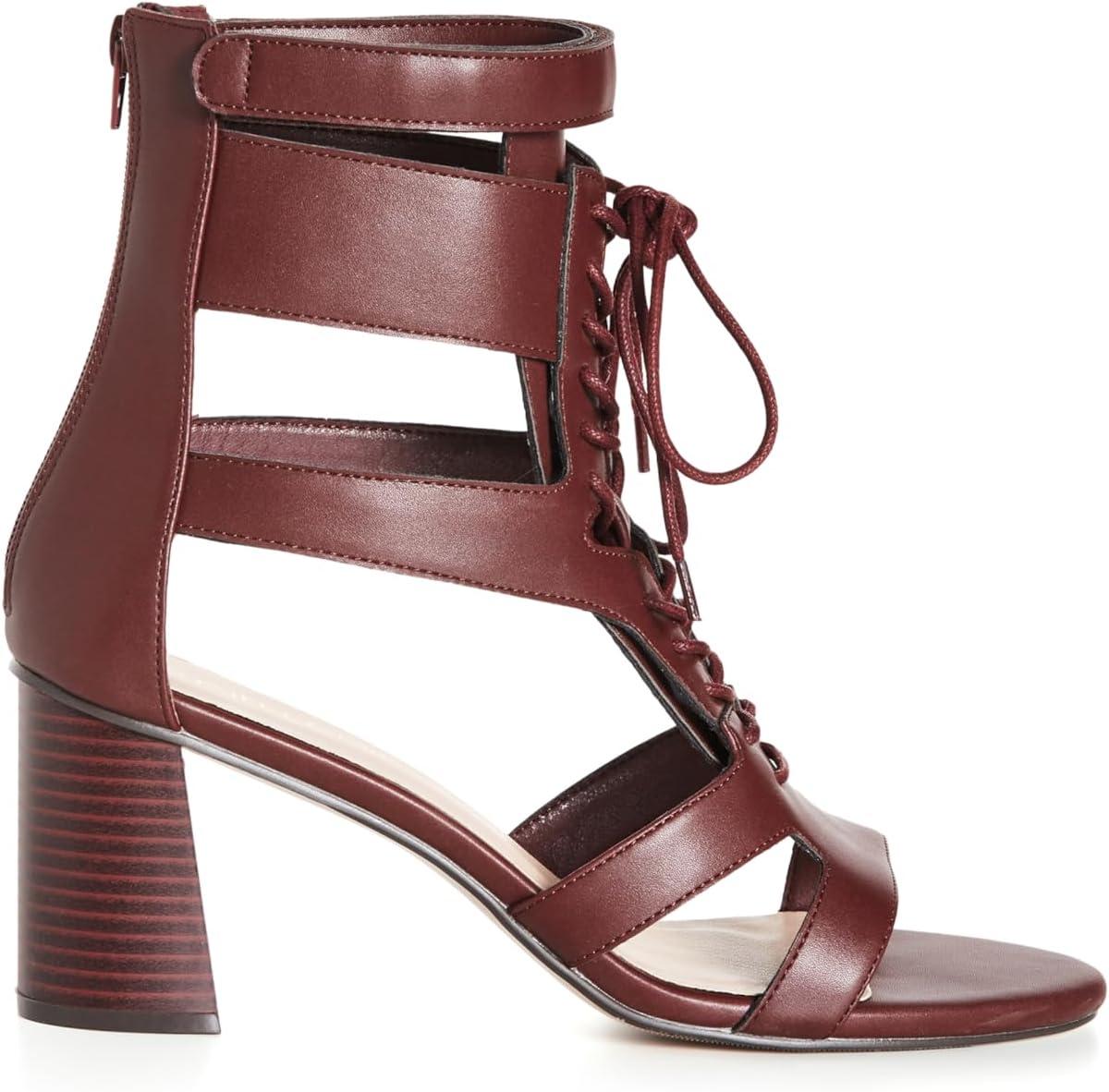 image:imageCITY CHIC WIDE FIT Attitude Lace Up Block HeelBrown