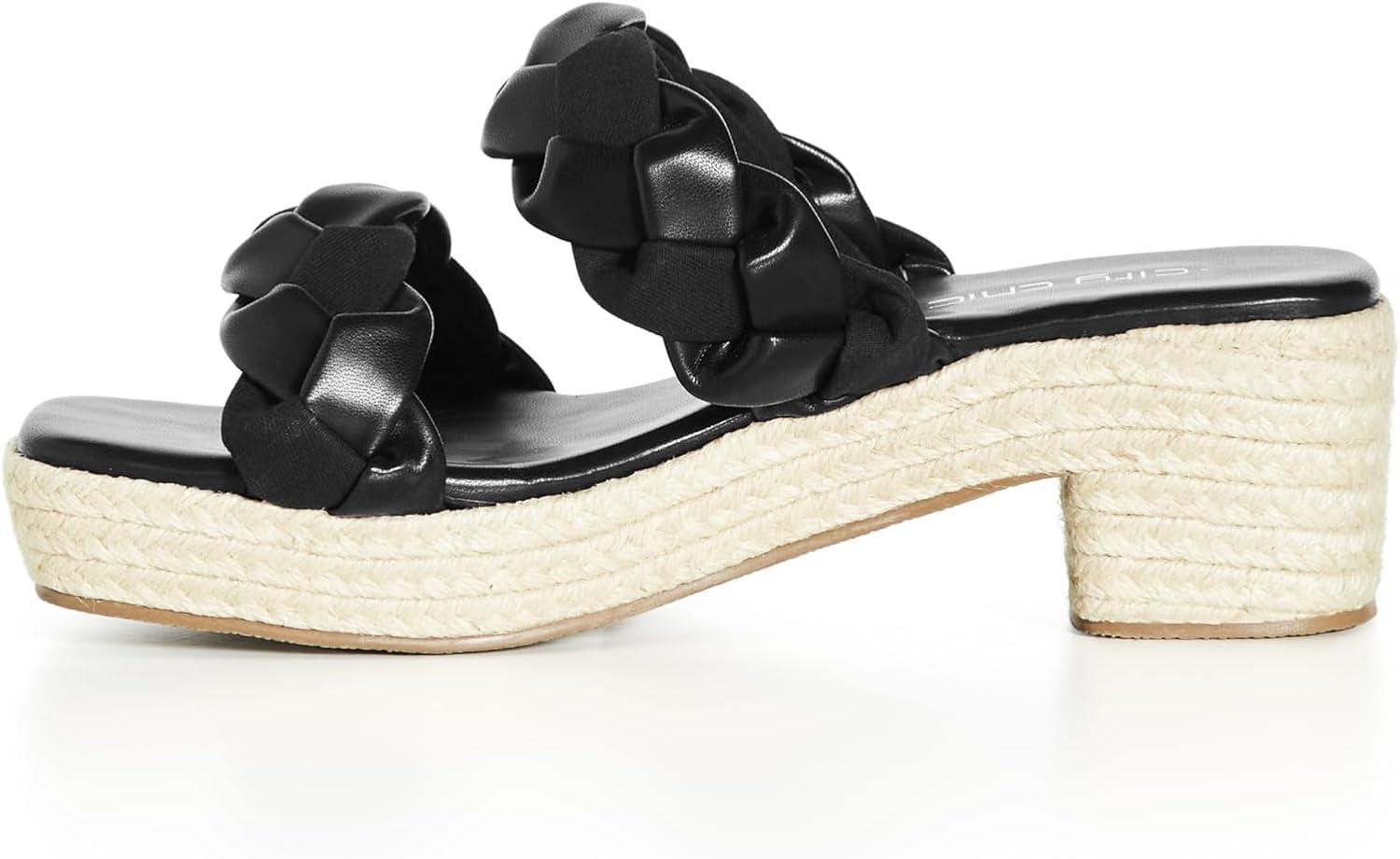 image:imageCITY CHIC Womens Wide Fit Roxy Flatform Heel Sandal