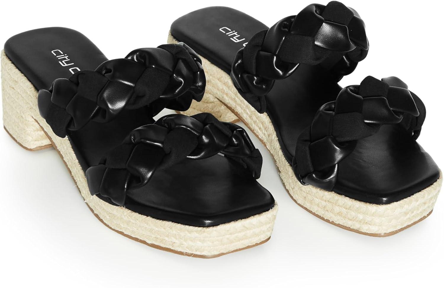 image:imageCITY CHIC Womens Wide Fit Roxy Flatform Heel Sandal