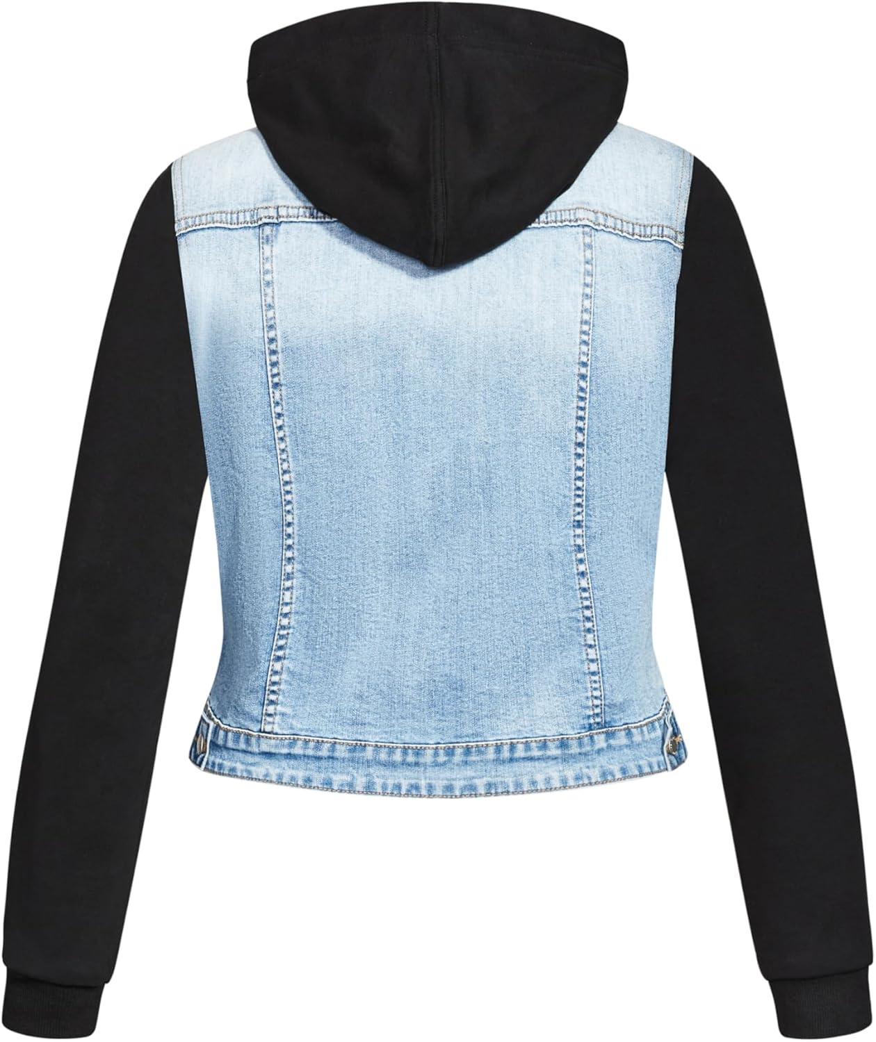 image:imageCity Chic CCX Womens Plus Size Jacket Denim StreetLight Wash