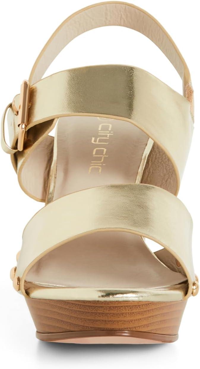 image:imageCity Chic Izzy Platform HeelGold