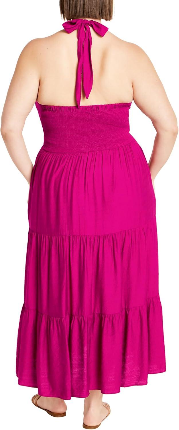 image:imageCity Chic Plus Size Dress Dallas Maxi DressSangria