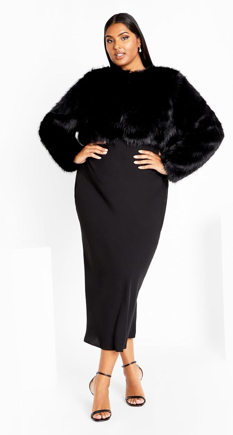 image:imageCity Chic Plus Size Jacket Angelica JacketBlack