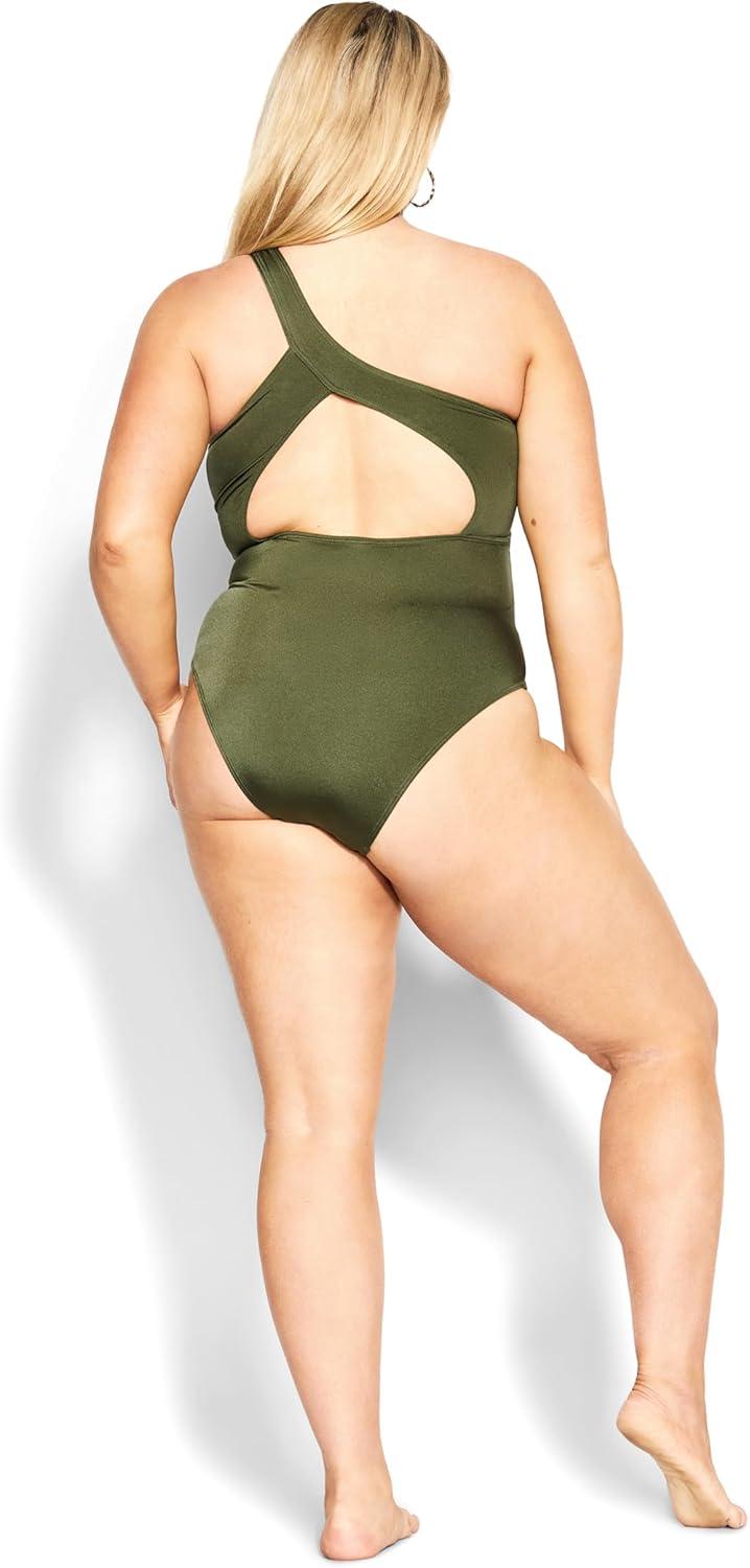 image:imageCity Chic Plus Size One Piece Swimsuit Alena 1 PieceOlive