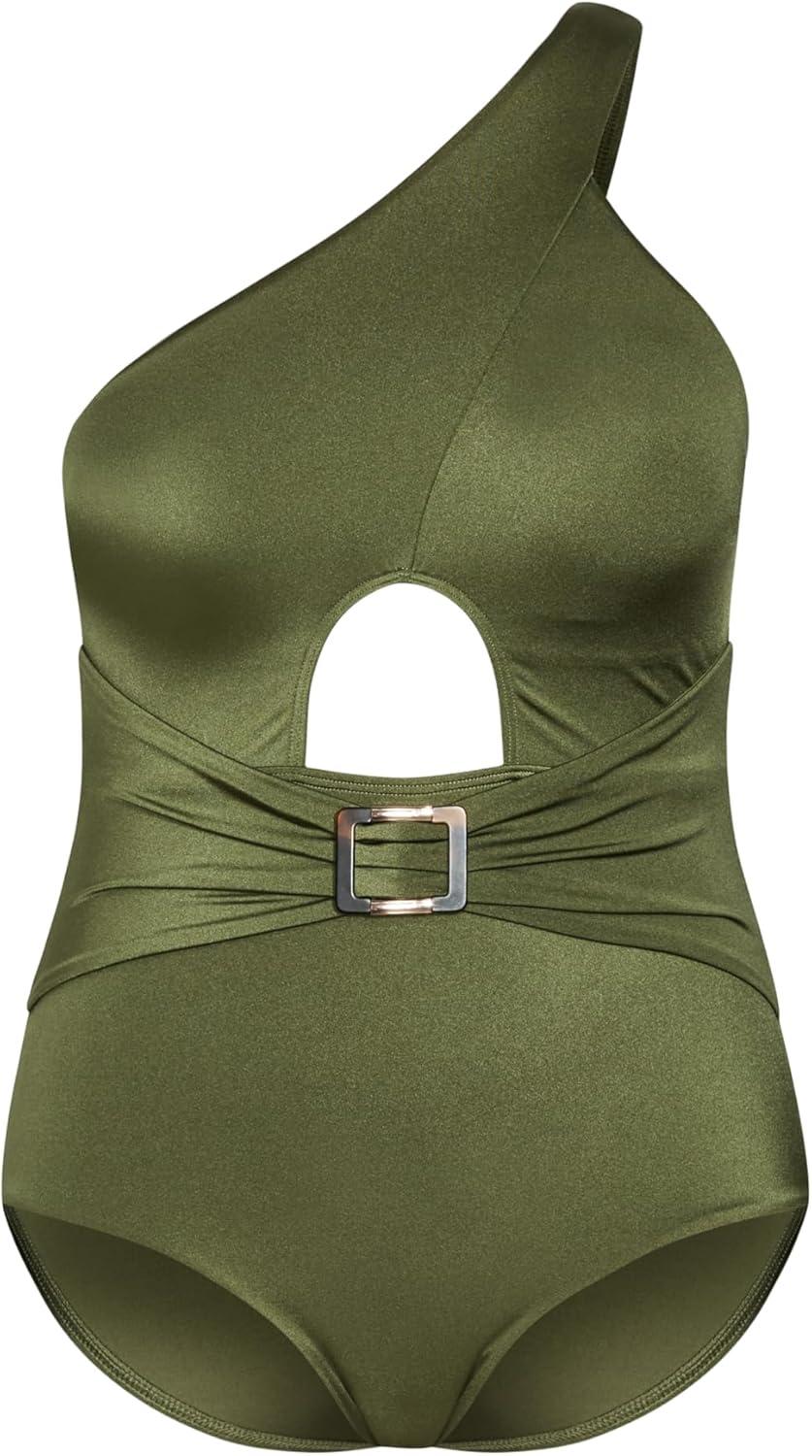 image:imageCity Chic Plus Size One Piece Swimsuit Alena 1 PieceOlive