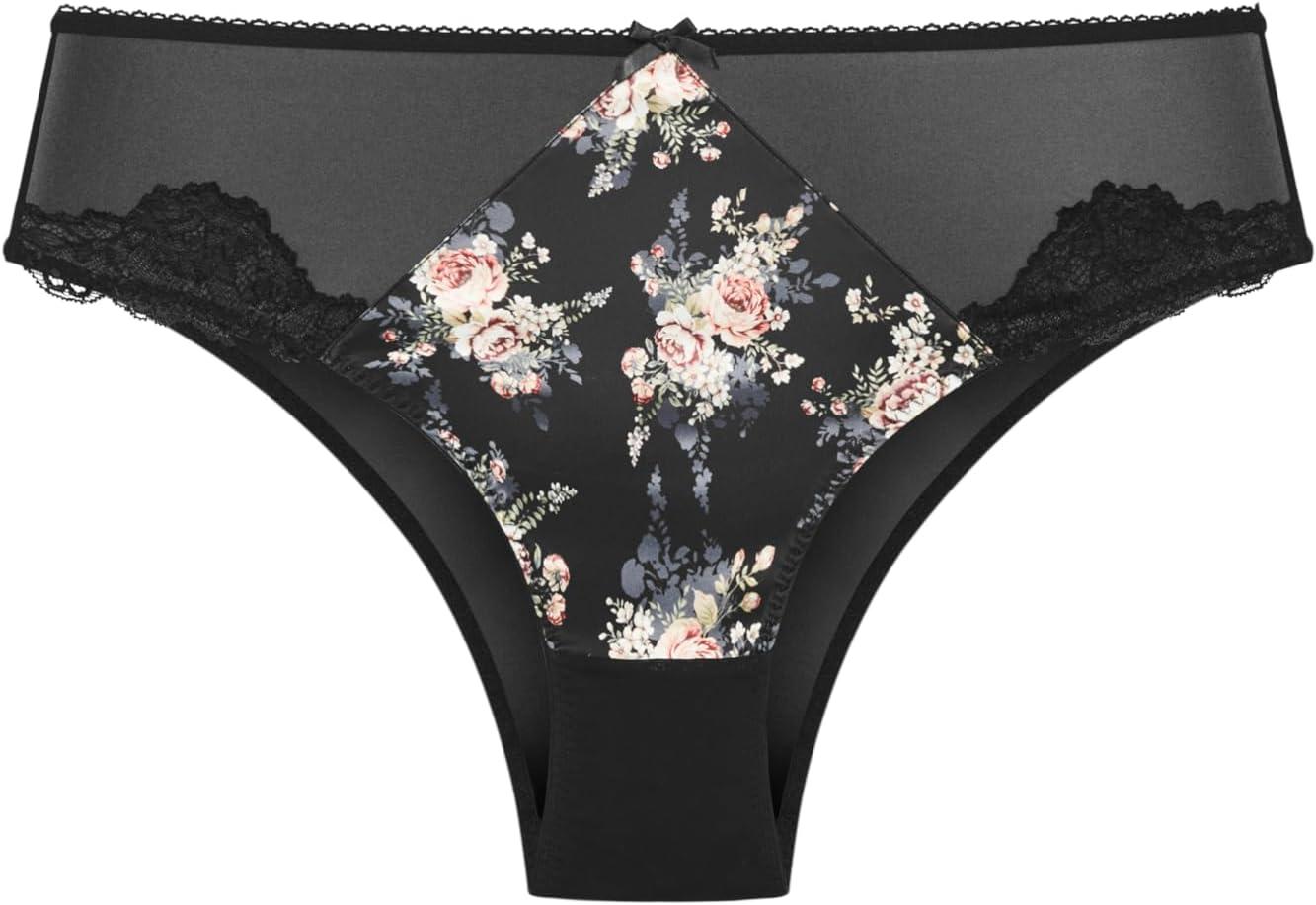 image:imageCity Chic Plus Size Panties Romy Print ShortyBlack Floral