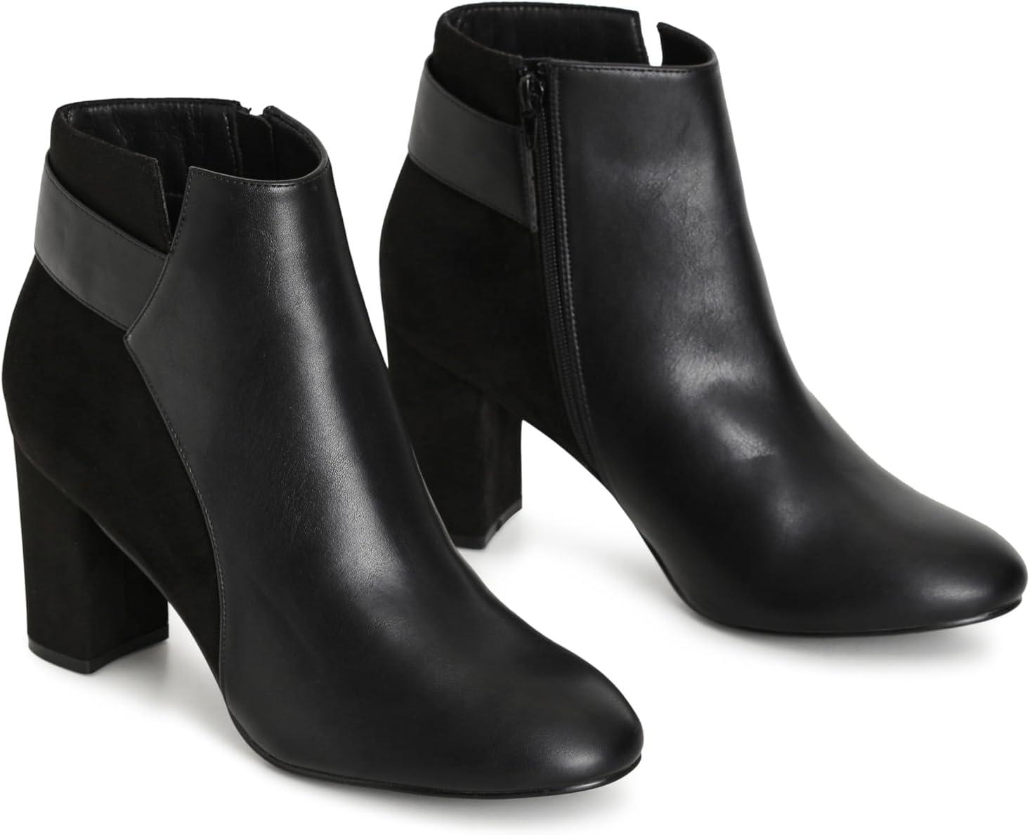 image:imageCity Chic Wide Fit Jax Ankle BootBlack