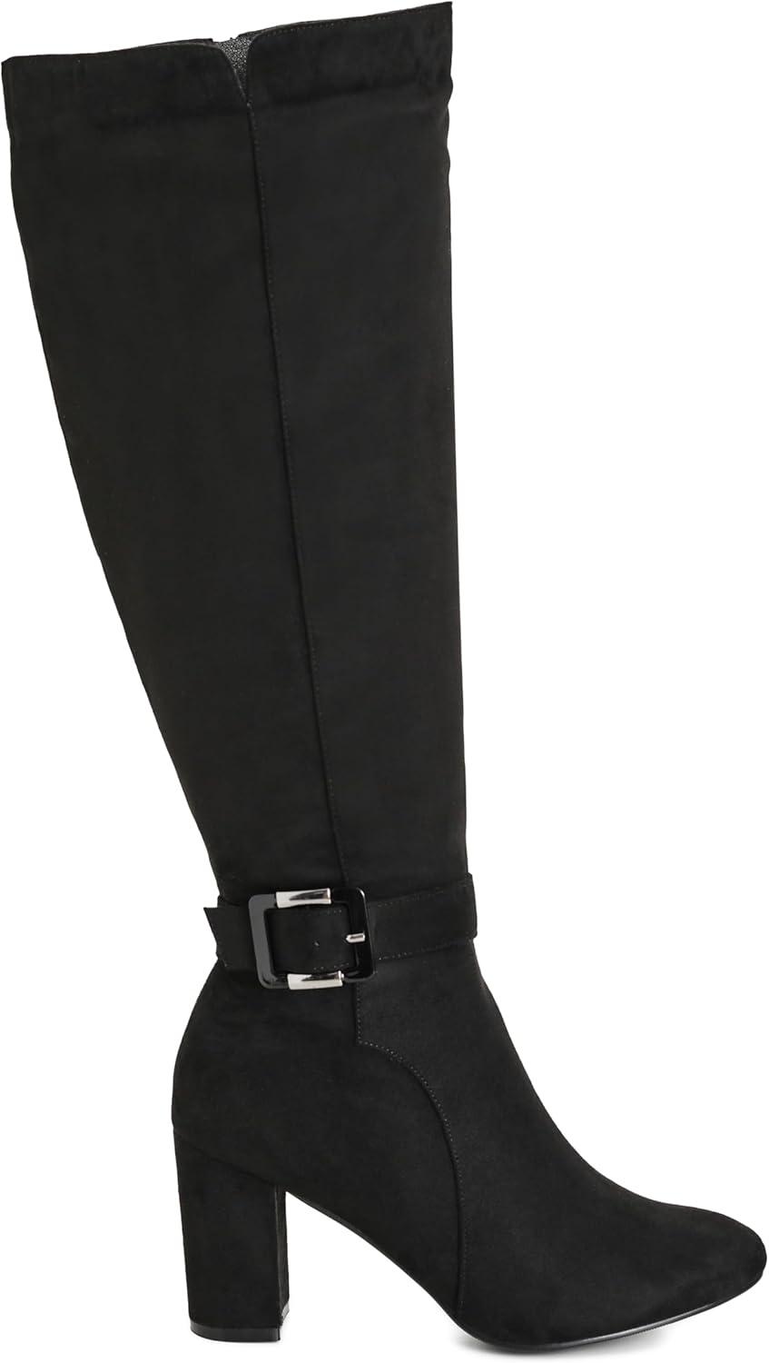 image:imageCity Chic Wide Fit Kourt Knee BootBlack