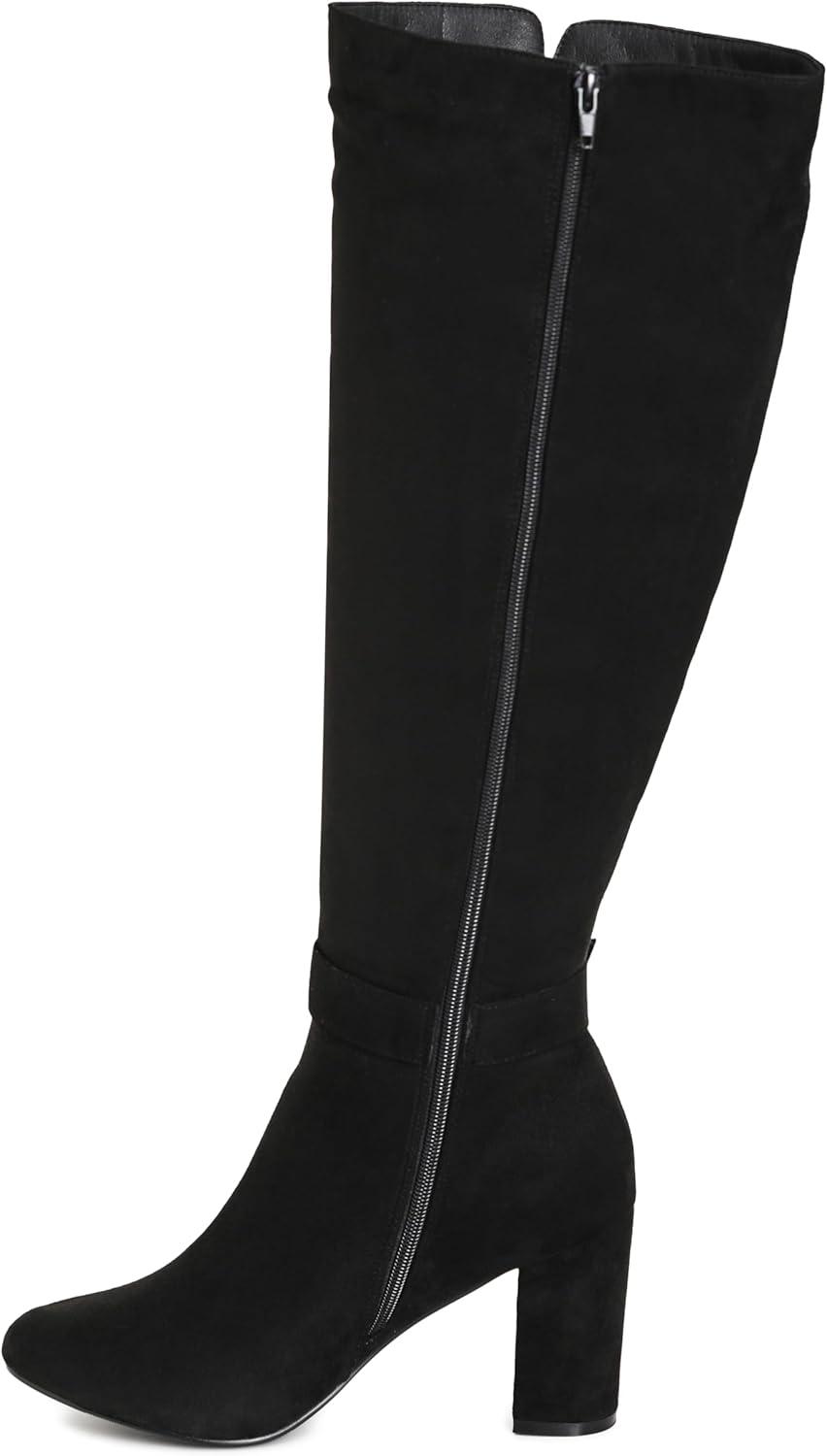 image:imageCity Chic Wide Fit Kourt Knee BootBlack