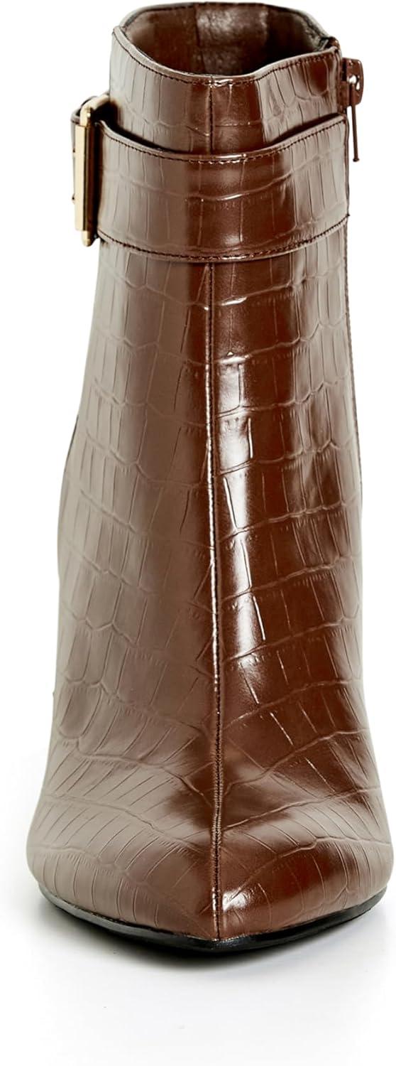 image:imageCity Chic Wide Fit Tory Ankle BootChoc Brown