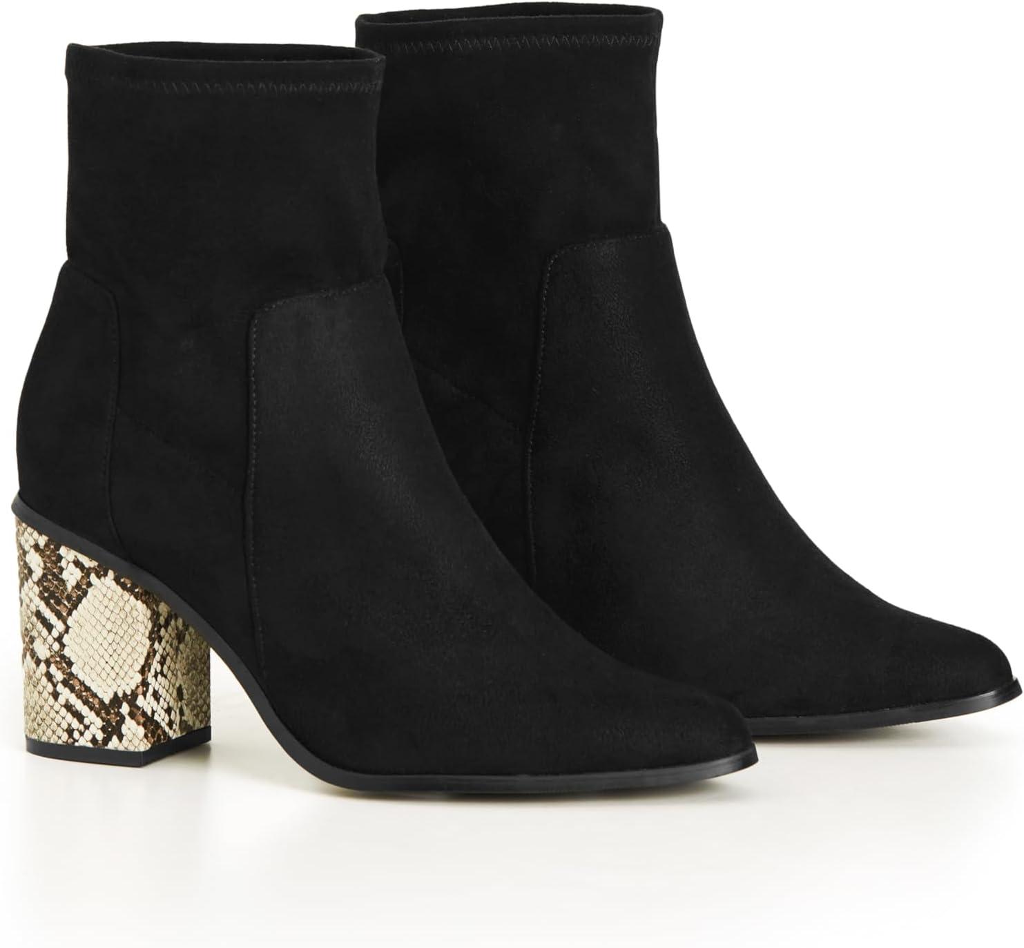 image:imageCity Chic Womens Ankle Boots LilaBlack