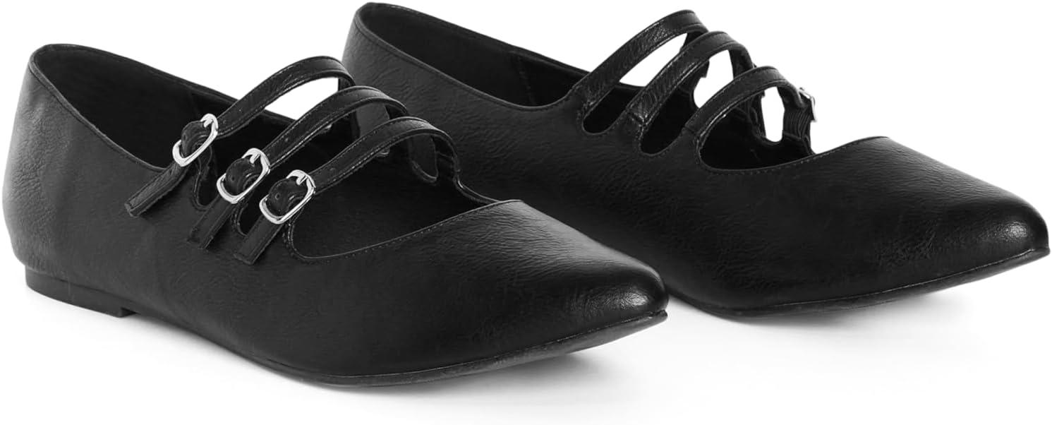image:imageCity Chic Womens Buckle Ballet FlatBlack