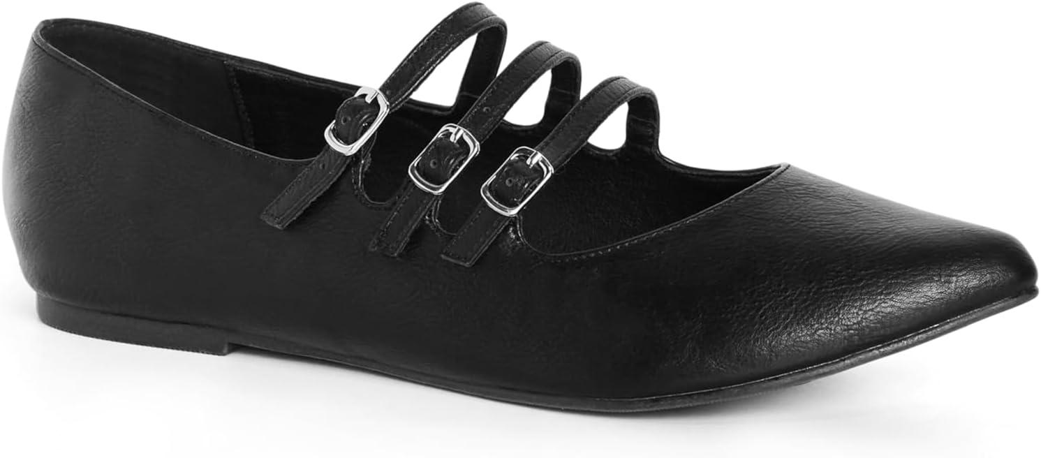 image:imageCity Chic Womens Buckle Ballet FlatBlack