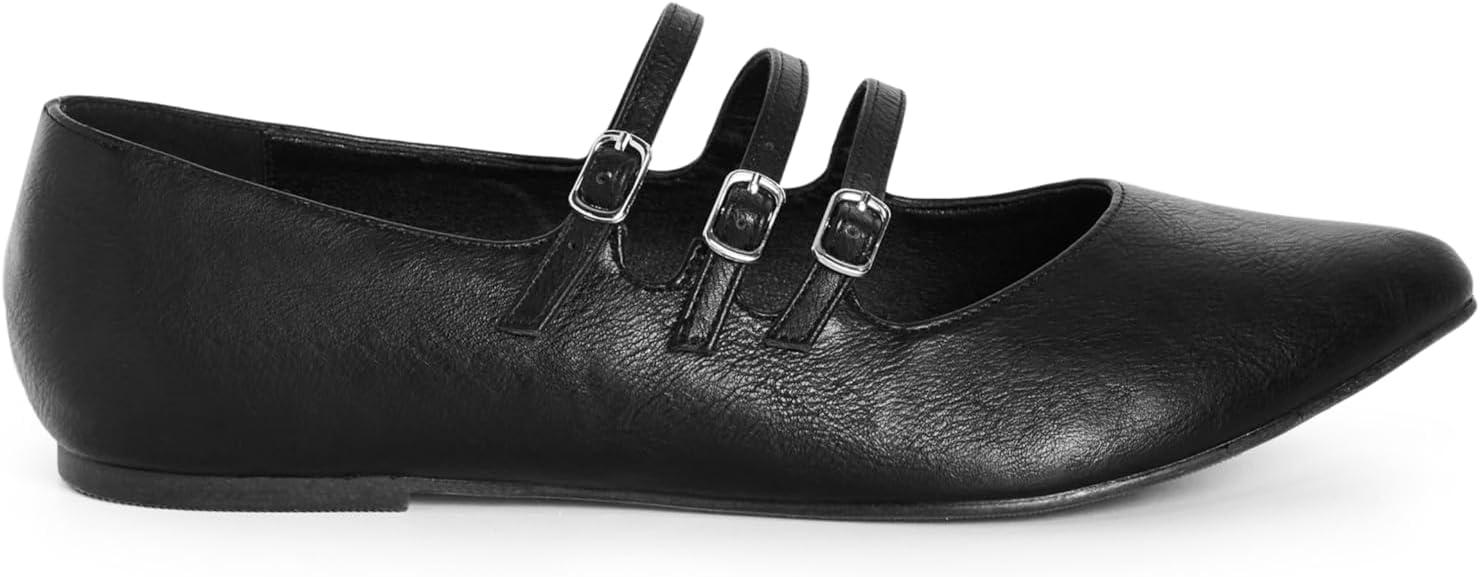 image:imageCity Chic Womens Buckle Ballet FlatBlack