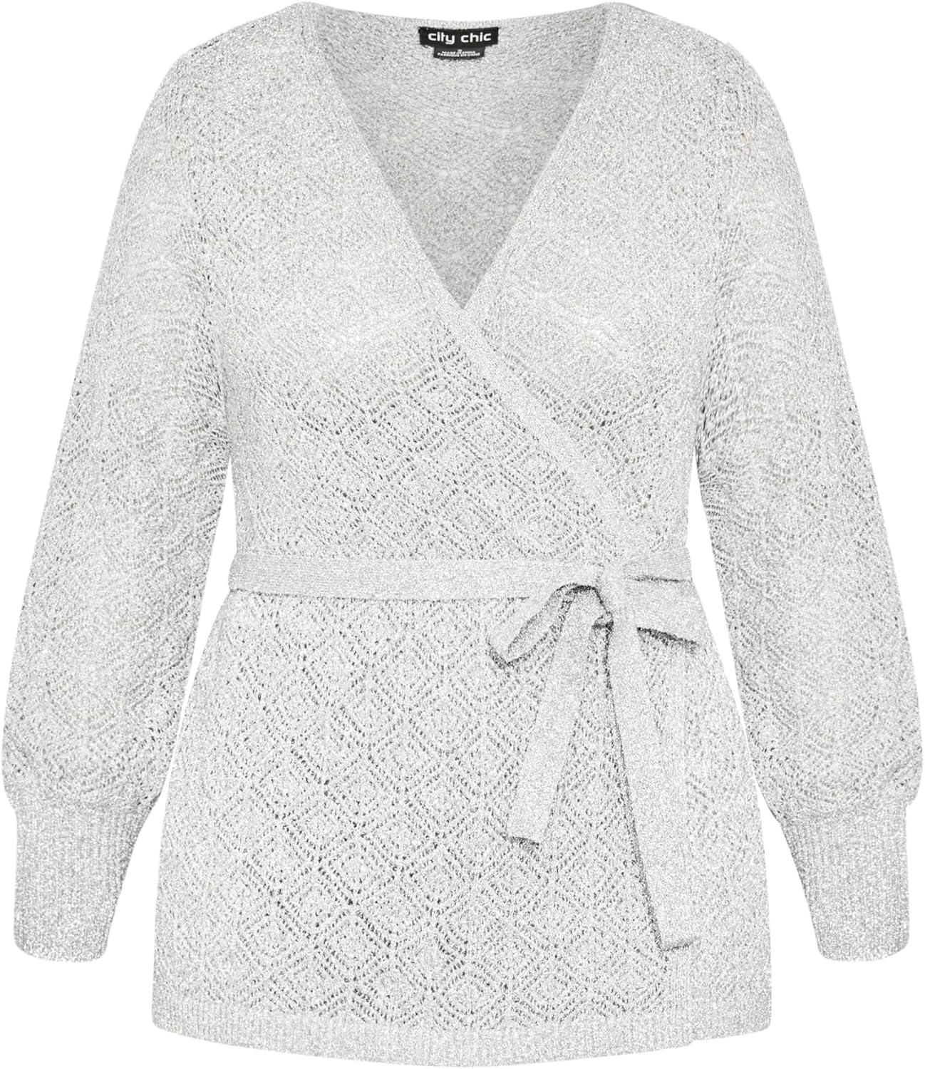 image:imageCity Chic Womens Citychic Plus Size Jumper HollySilver
