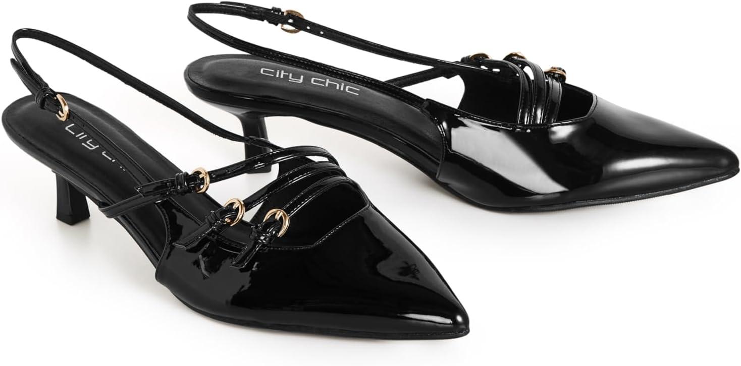 image:imageCity Chic Womens Heel Wide Fit NovahBlack