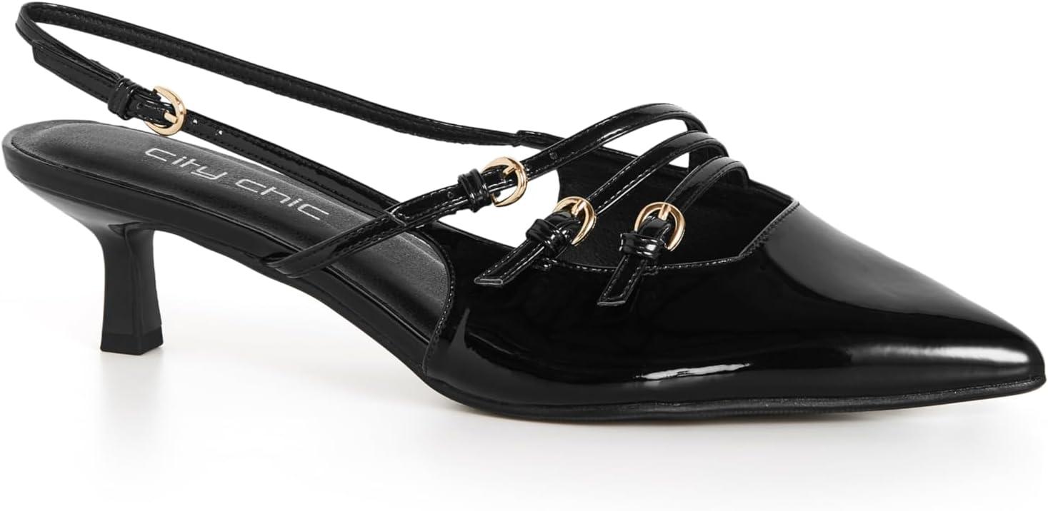 image:imageCity Chic Womens Heel Wide Fit NovahBlack