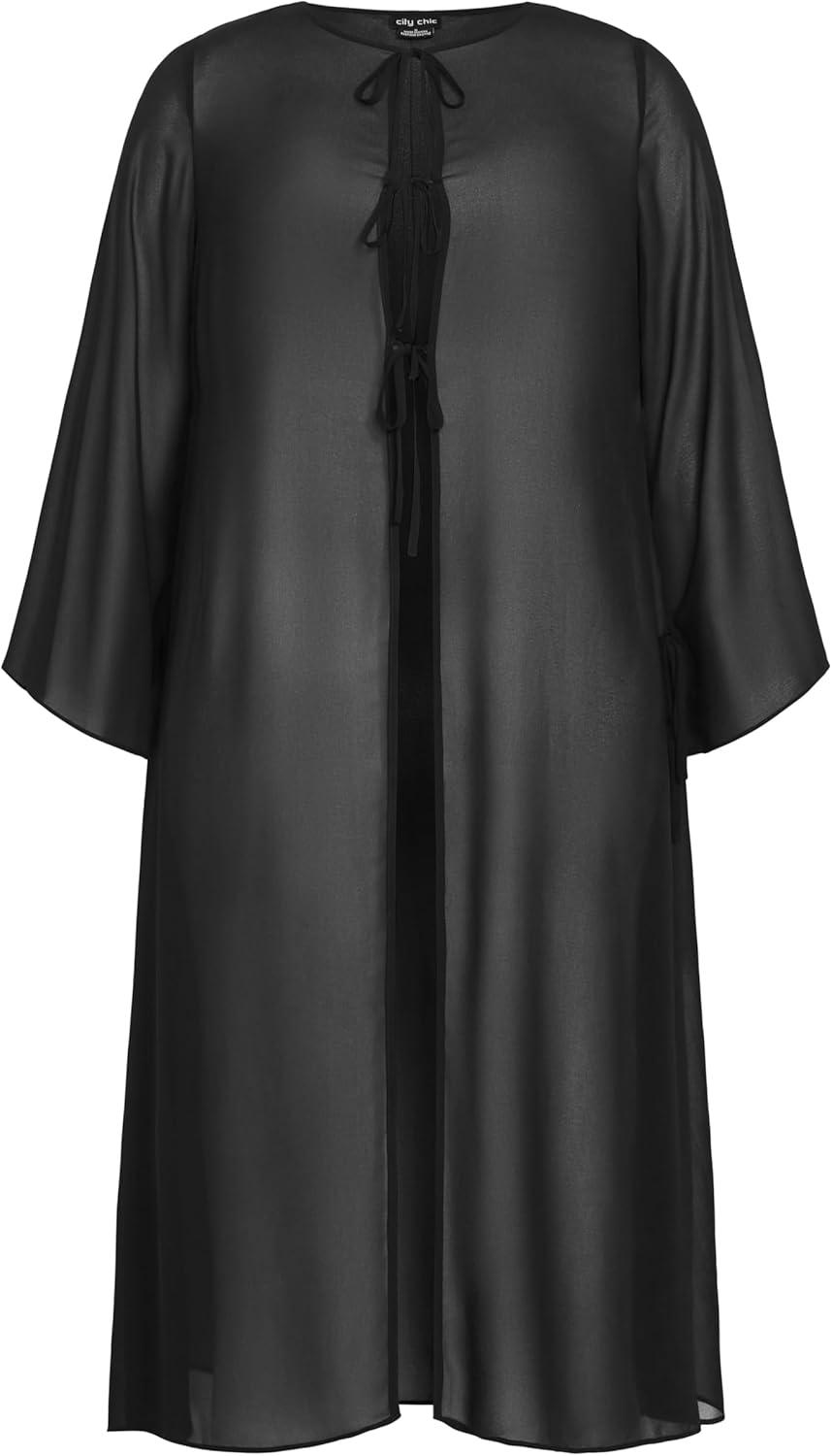image:imageCity Chic Womens JacketRemi LonglineBlack