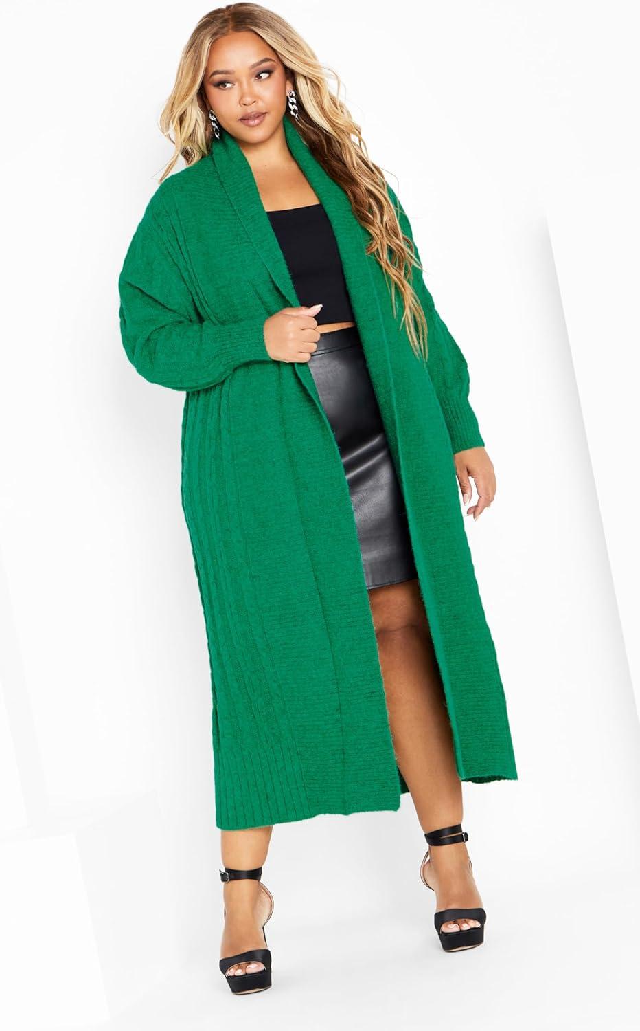 image:imageCity Chic Womens Kenzi CardiganGreenstone