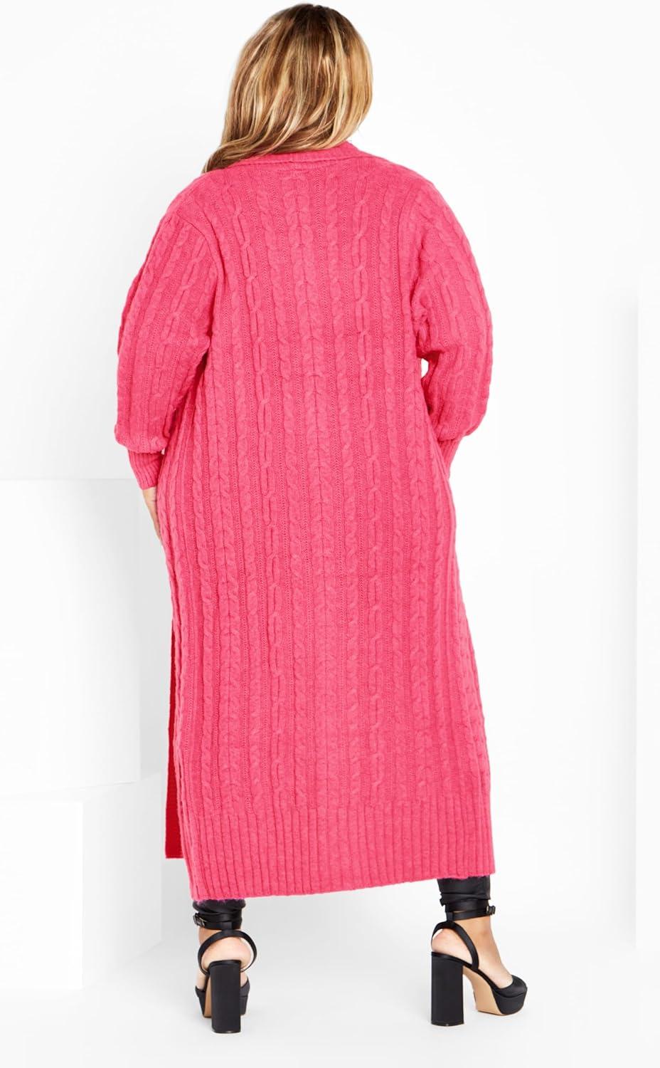 image:imageCity Chic Womens Kenzi CardiganVibrant Pink