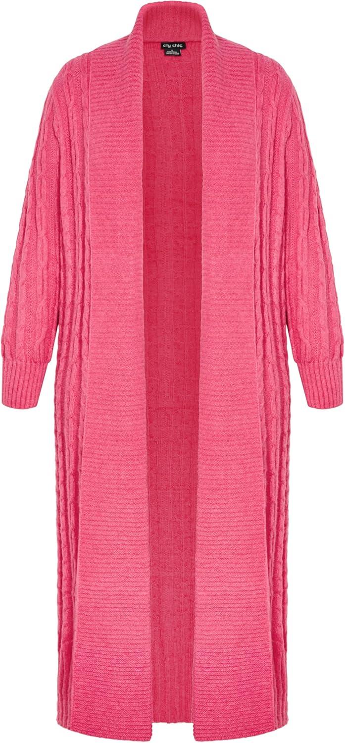 image:imageCity Chic Womens Kenzi CardiganVibrant Pink