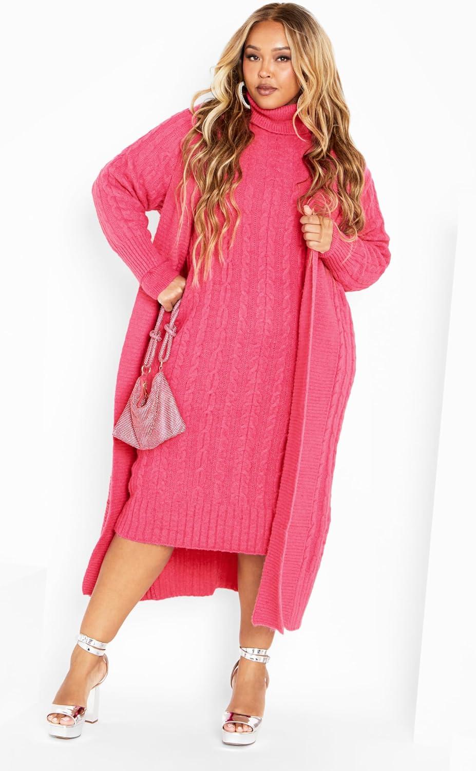 image:imageCity Chic Womens Kenzi CardiganVibrant Pink