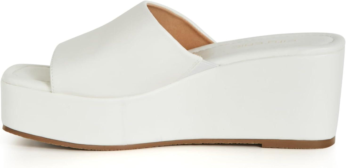image:imageCity Chic Womens Platform SlideyIvory