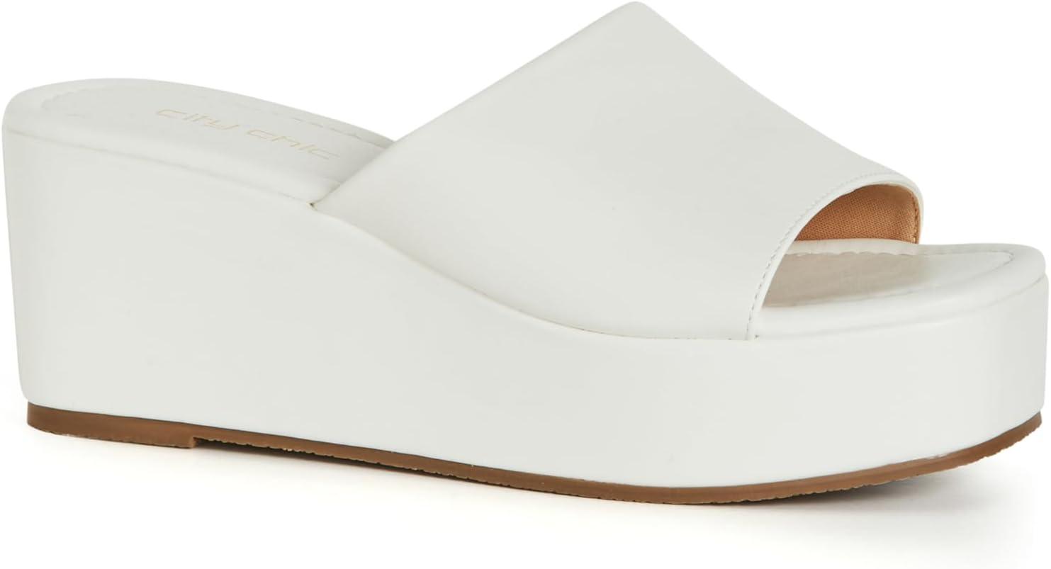 image:imageCity Chic Womens Platform SlideyIvory