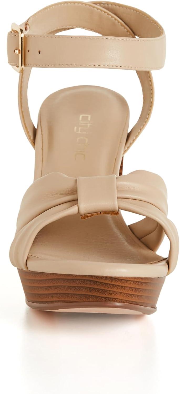 image:imageCity Chic Womens Platform Wide Fit LeahTan