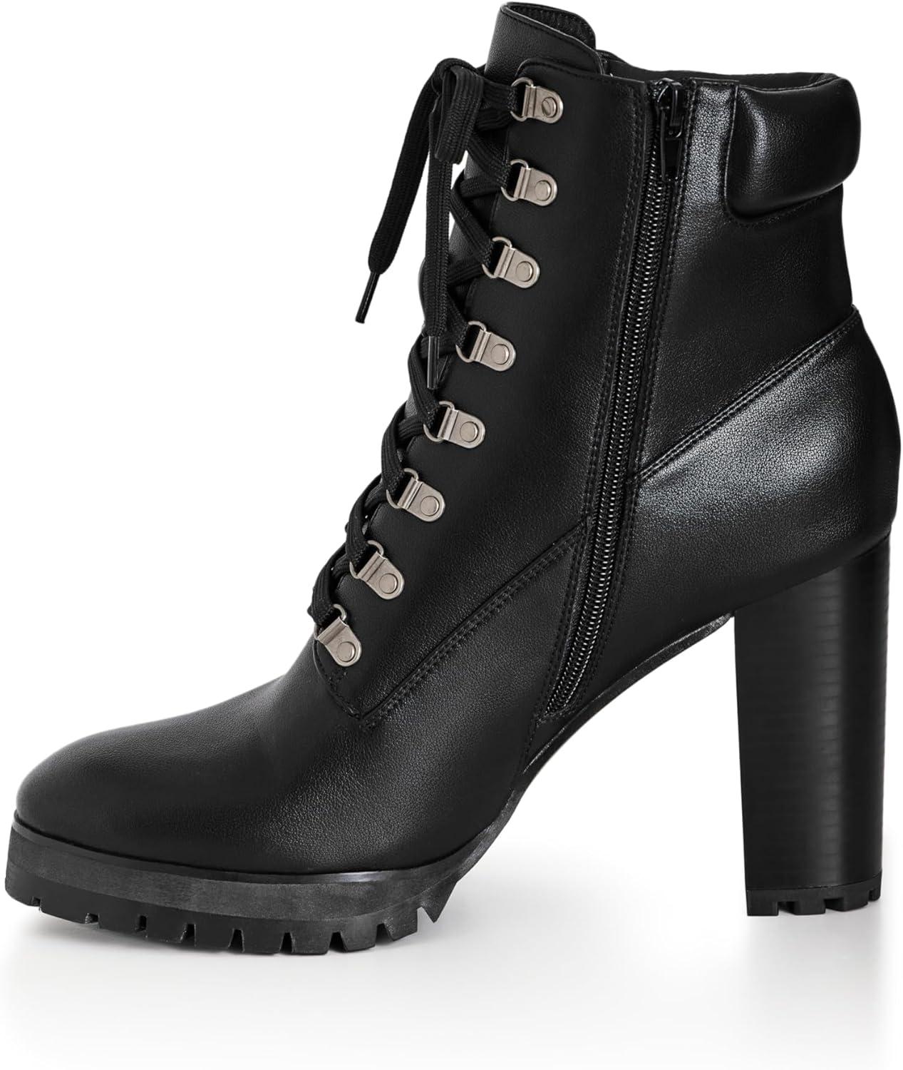 image:imageCity Chic Womens Plus Size Ankle Boot WatsonBlack