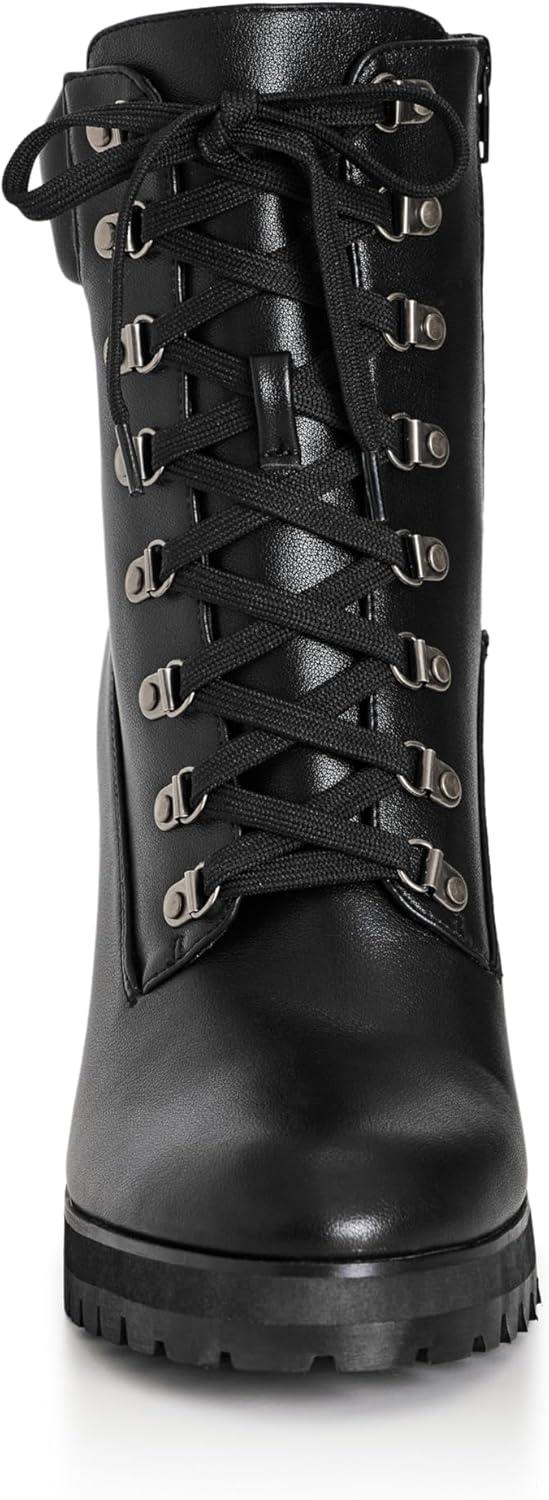 image:imageCity Chic Womens Plus Size Ankle Boot WatsonBlack