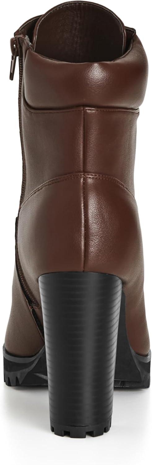 image:imageCity Chic Womens Plus Size Ankle Boot WatsonChoc Brown
