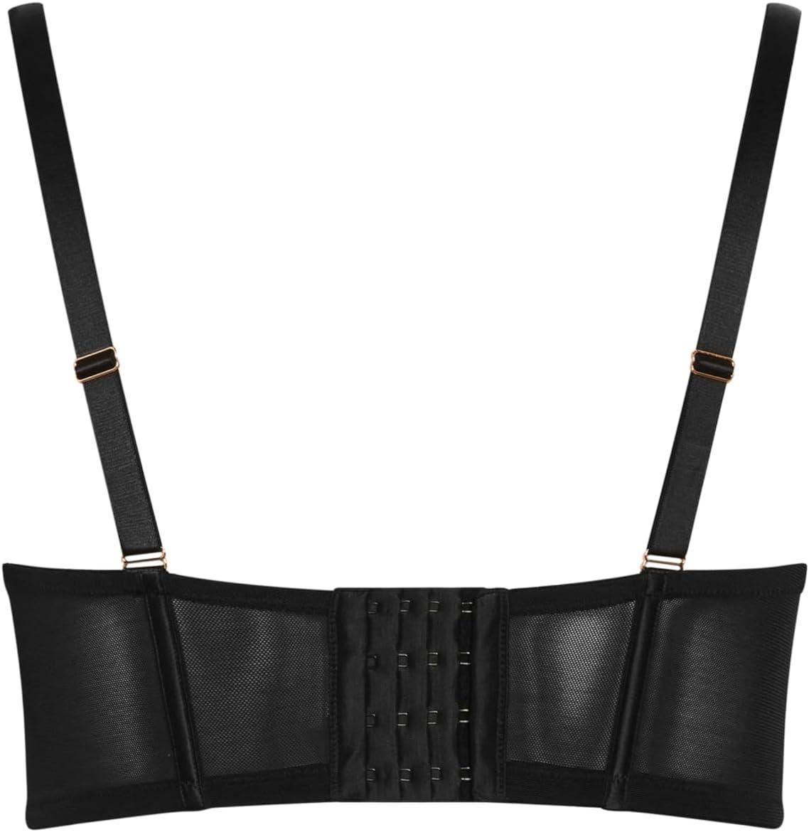 image:imageCity Chic Womens Plus Size Arabella Longline Underwire BraBlack