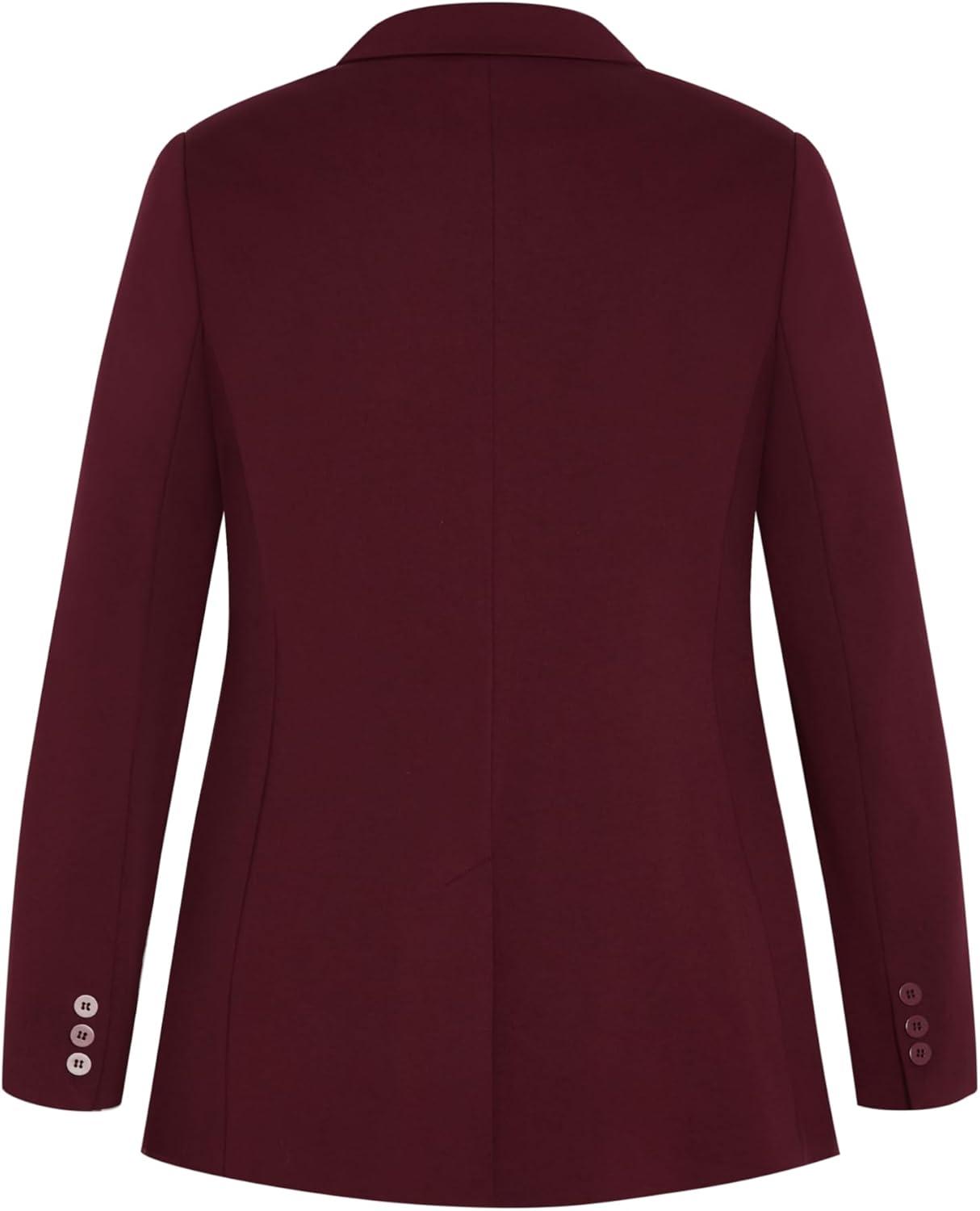 image:imageCity Chic Womens Plus Size Blazer Galactic PonteDark Cherry