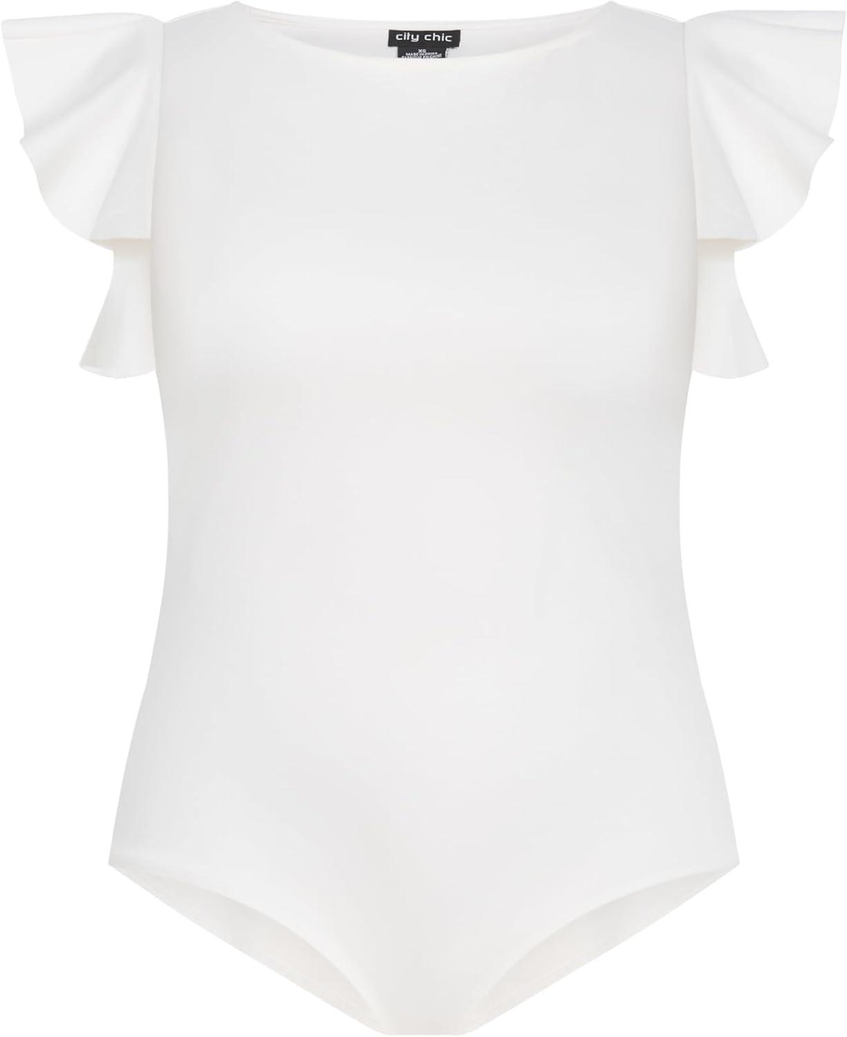 image:imageCity Chic Womens Plus Size Bodysuit DaphneCream