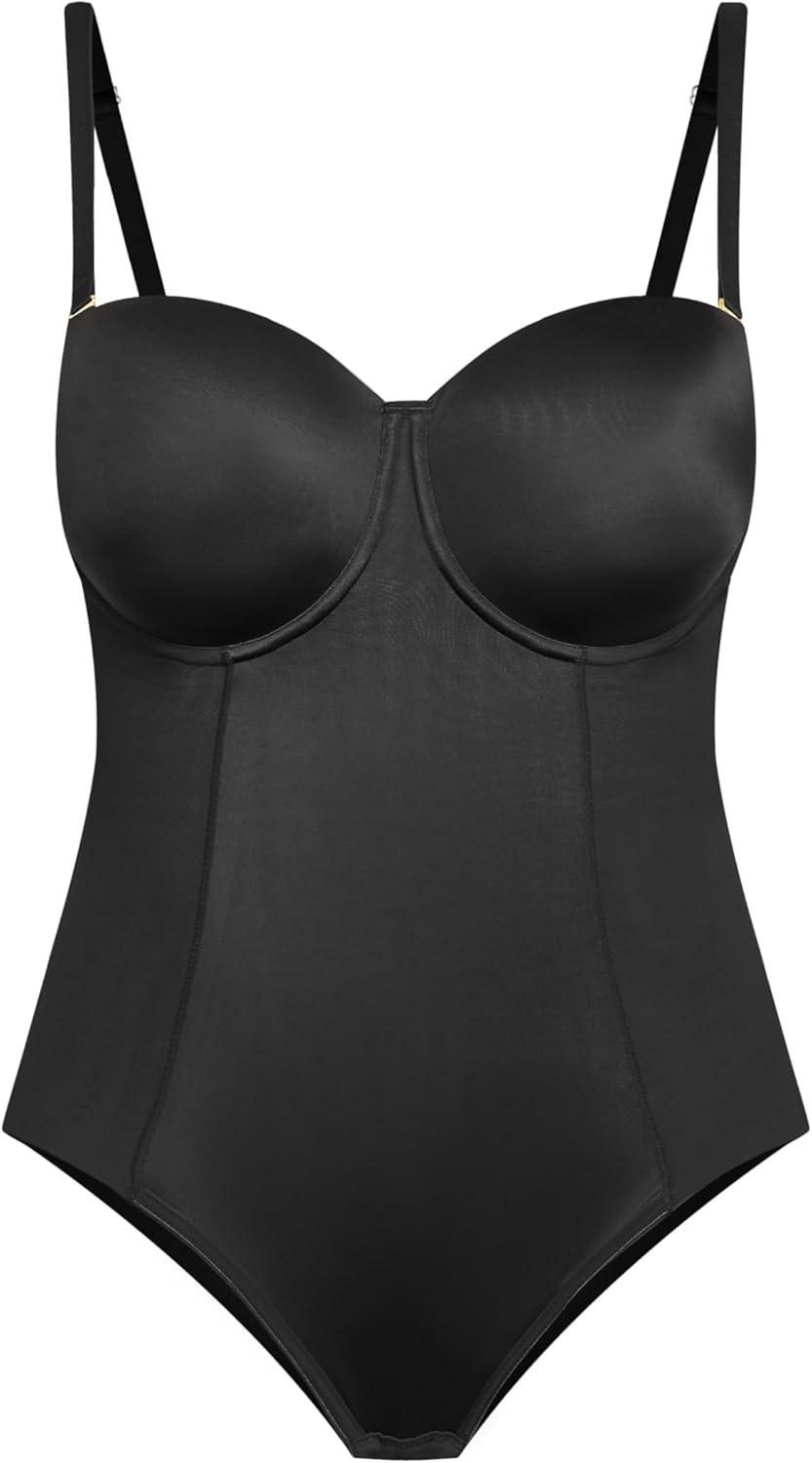 image:imageCity Chic Womens Plus Size Bodysuit Smooth amp Chic StraplessBlack