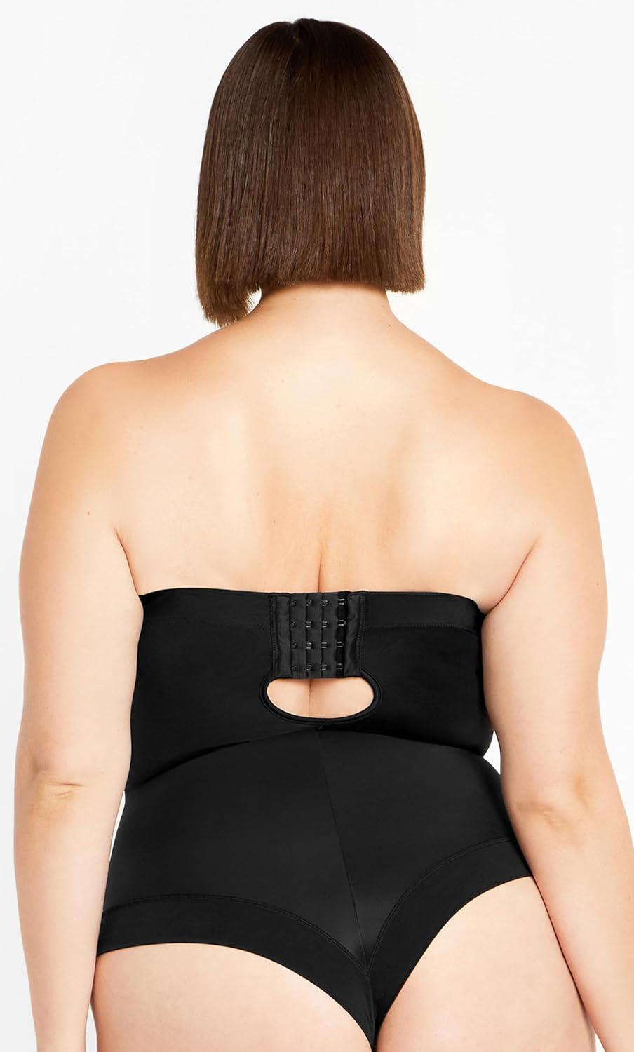 image:imageCity Chic Womens Plus Size Bodysuit Smooth amp Chic StraplessBlack
