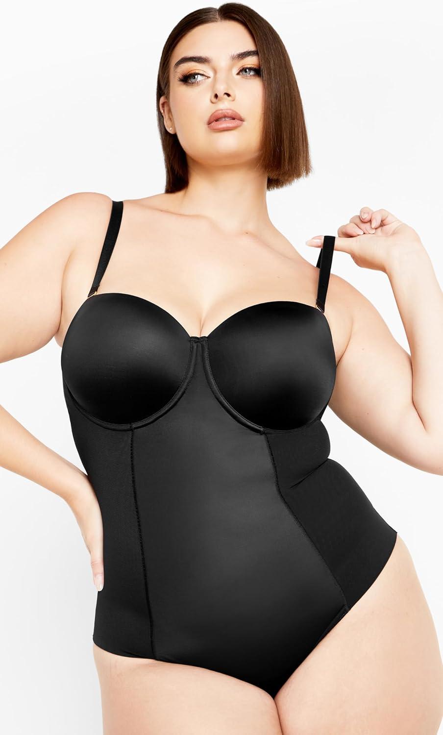 image:imageCity Chic Womens Plus Size Bodysuit Smooth amp Chic StraplessBlack