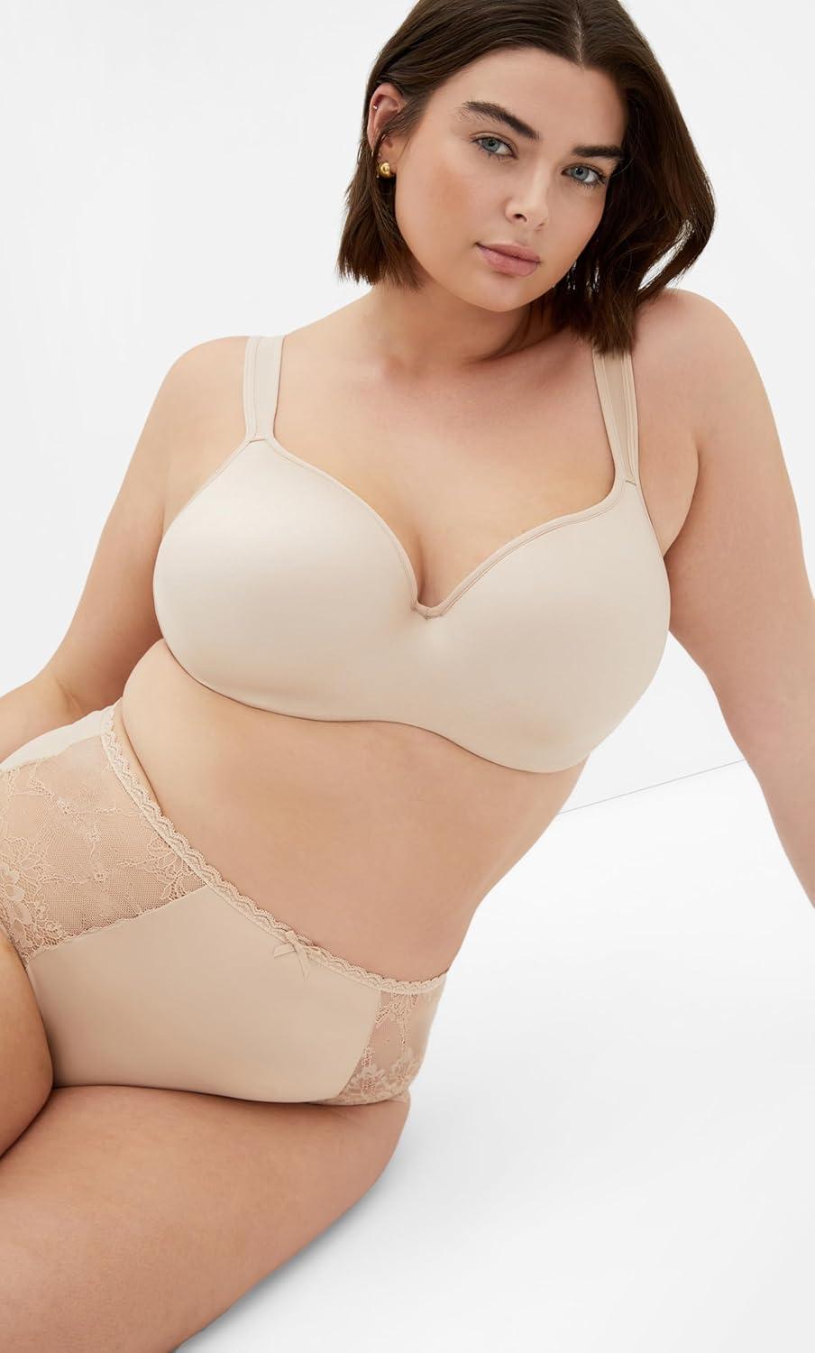 image:imageCity Chic Womens Plus Size Bra BALC Smooth amp Chic TshirtLatte
