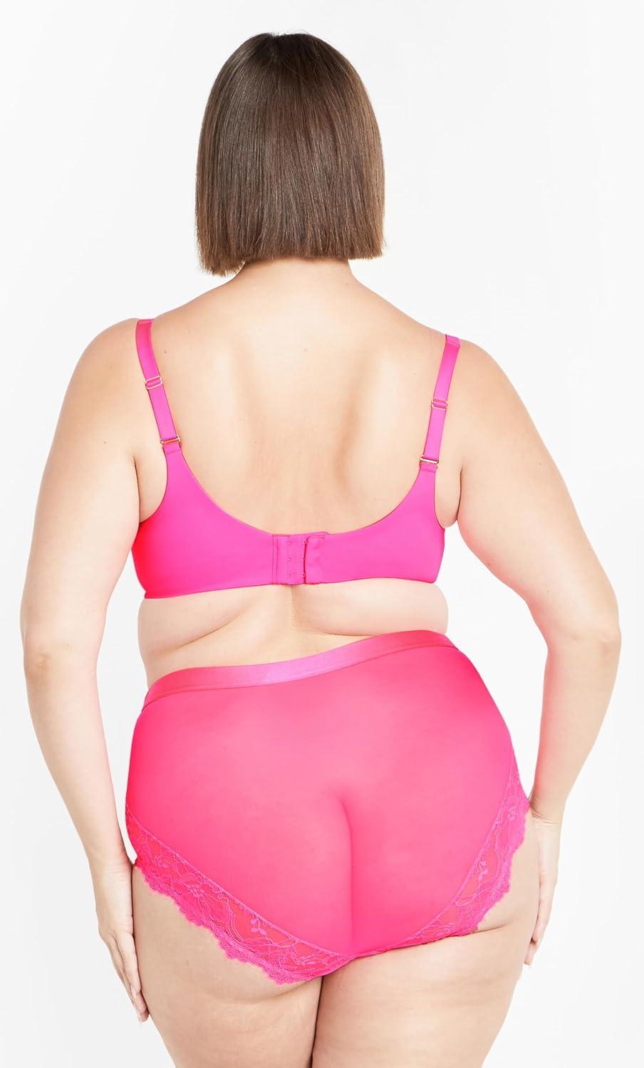 image:imageCity Chic Womens Plus Size Bra Bodycon ContourHot Pink