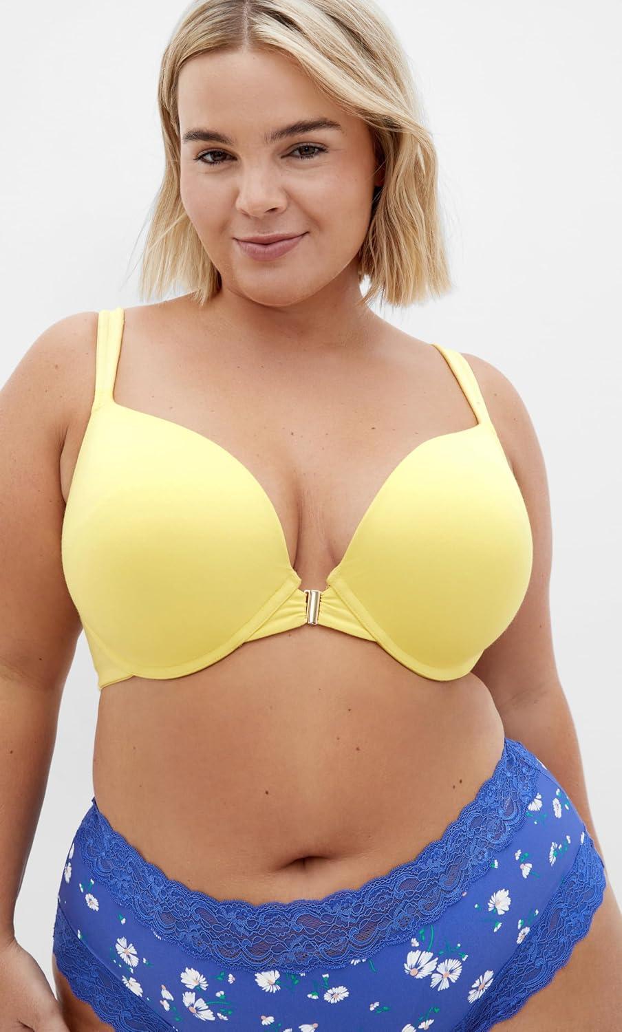 image:imageCity Chic Womens Plus Size Bra Smooth amp Chic Front Close Cotton Push UpLemonade