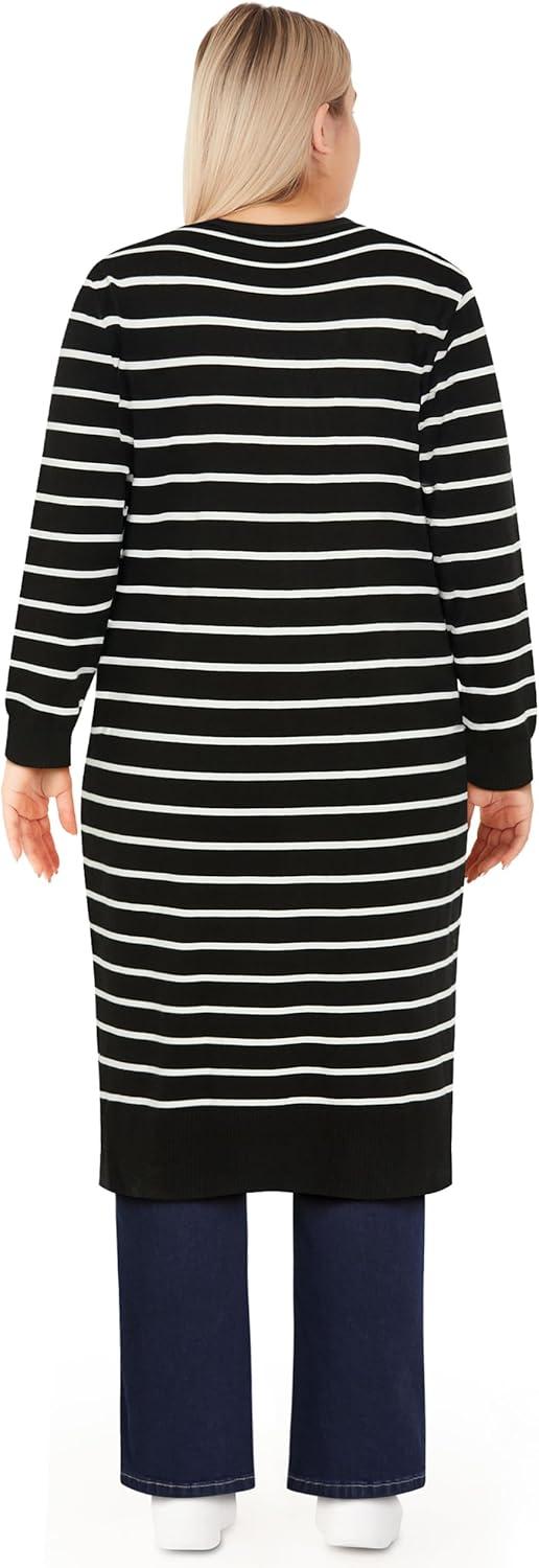 image:imageCity Chic Womens Plus Size Cardigan June StripeStripe