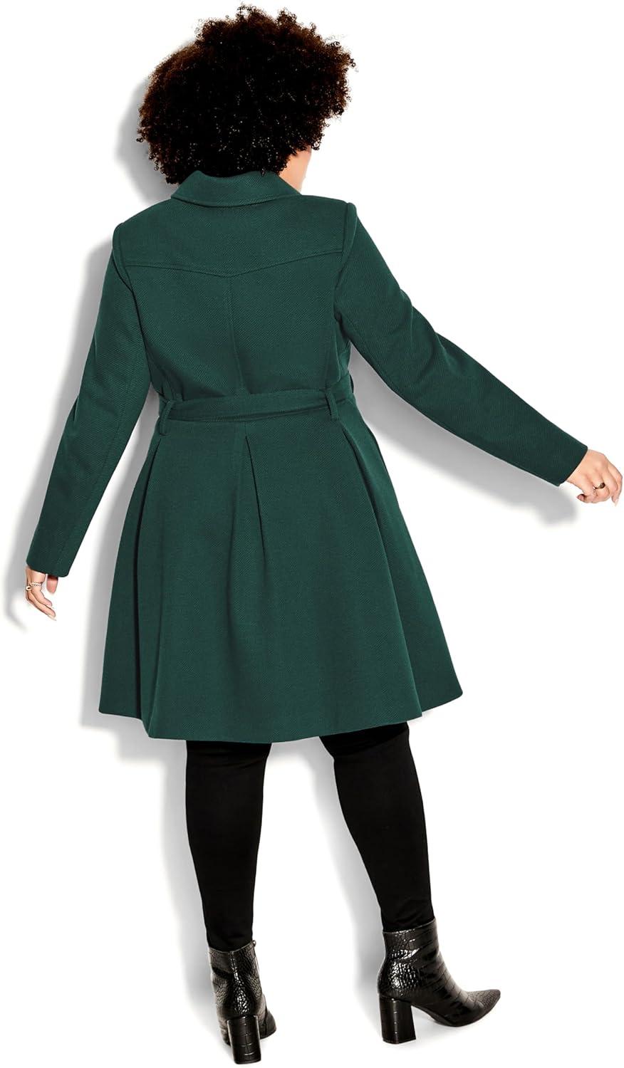 image:imageCity Chic Womens Plus Size Coat Blushing BelleJade