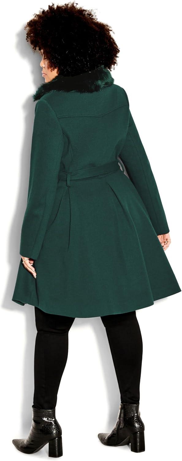 image:imageCity Chic Womens Plus Size Coat Blushing BelleJade