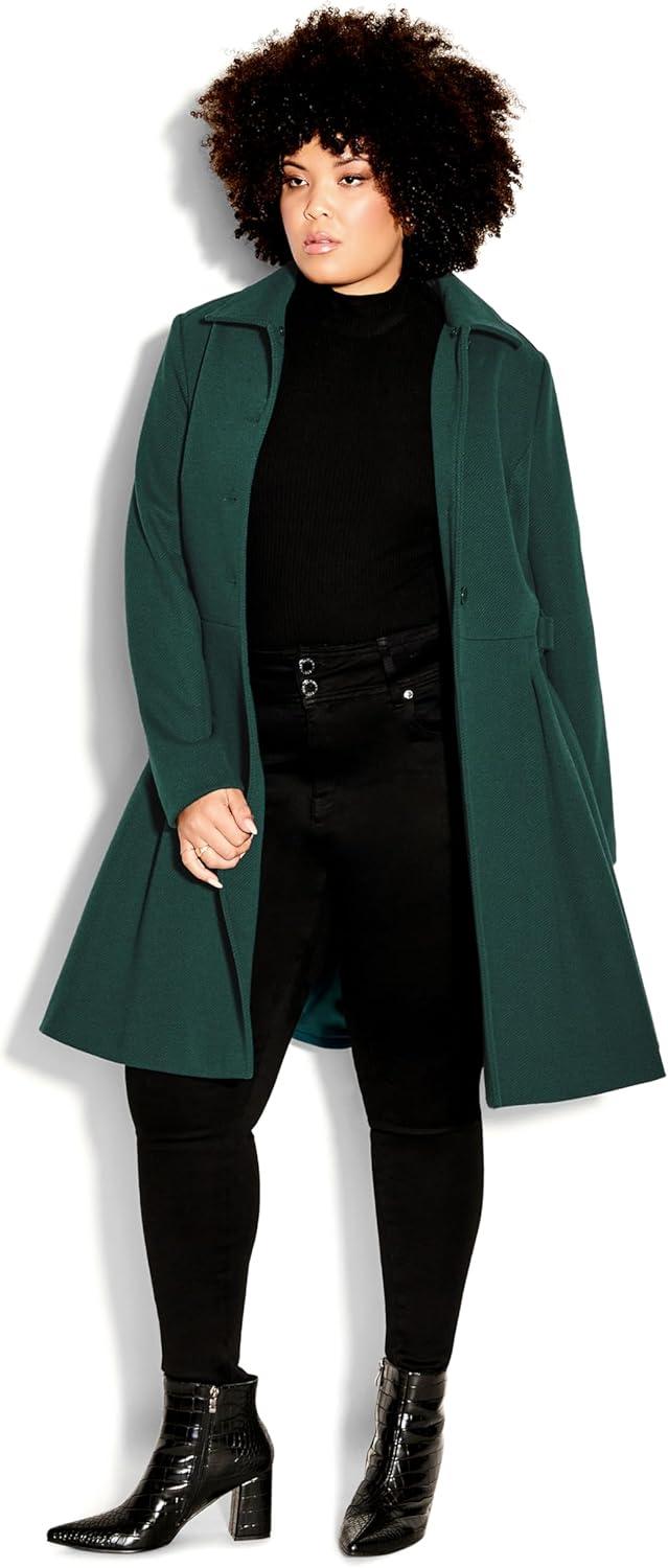 image:imageCity Chic Womens Plus Size Coat Blushing BelleJade