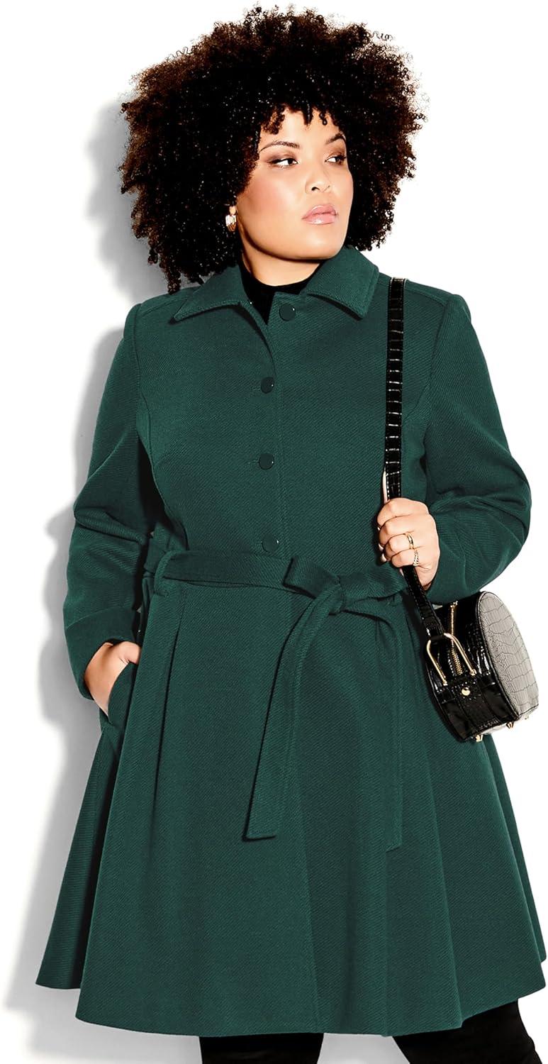 image:imageCity Chic Womens Plus Size Coat Blushing BelleJade
