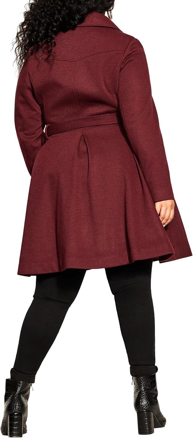 image:imageCity Chic Womens Plus Size Coat Blushing BellePort