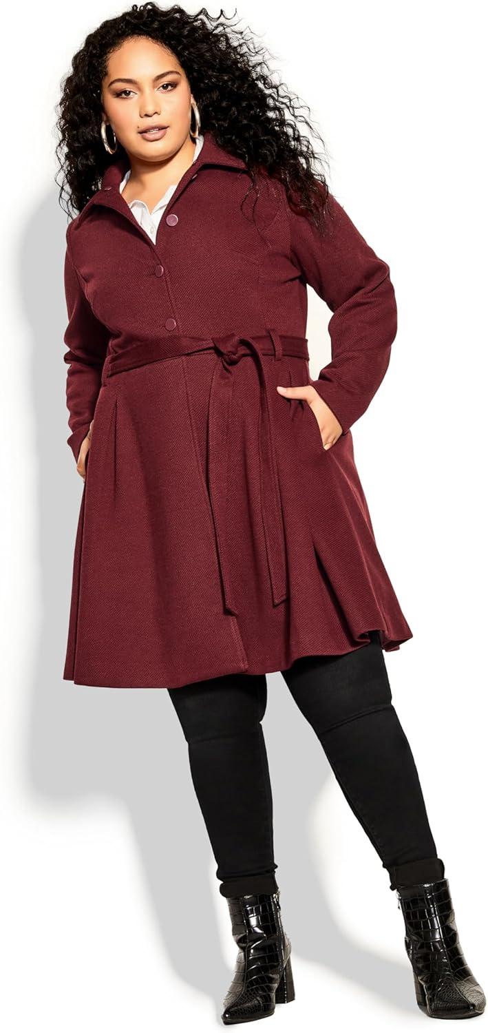 image:imageCity Chic Womens Plus Size Coat Blushing BellePort