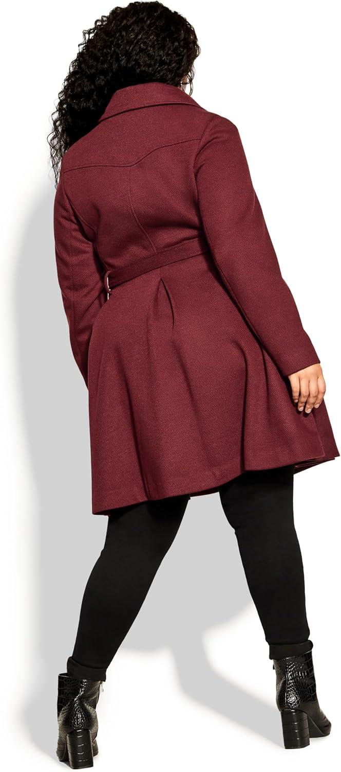 image:imageCity Chic Womens Plus Size Coat Blushing BellePort